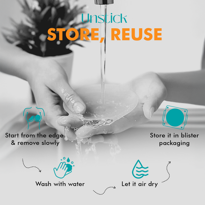 No Glue Reusable Nipple Covers