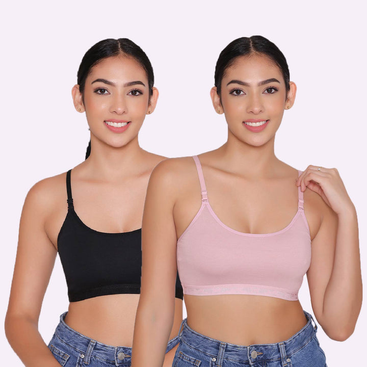 Teenagers Seamless multi-way Bra-Tango Combo of 2