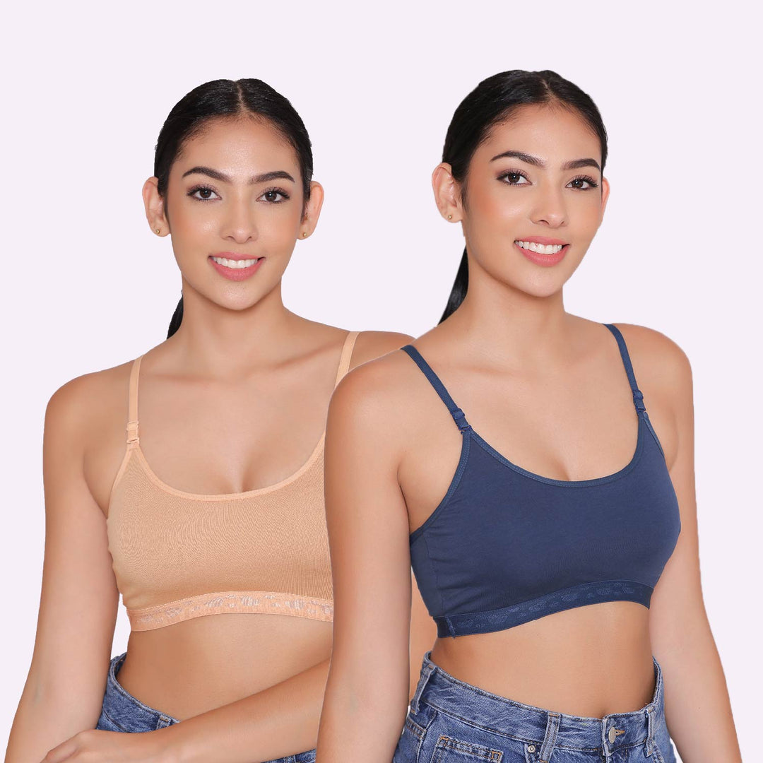 Teenagers Seamless multi-way Bra-Tango Combo of 2