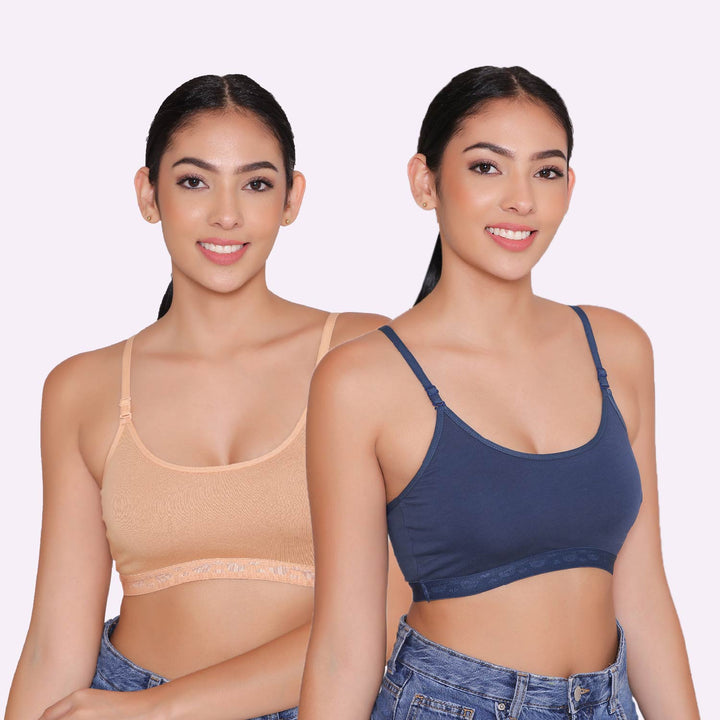 Teenagers Seamless multi-way Bra-Tango Combo of 2