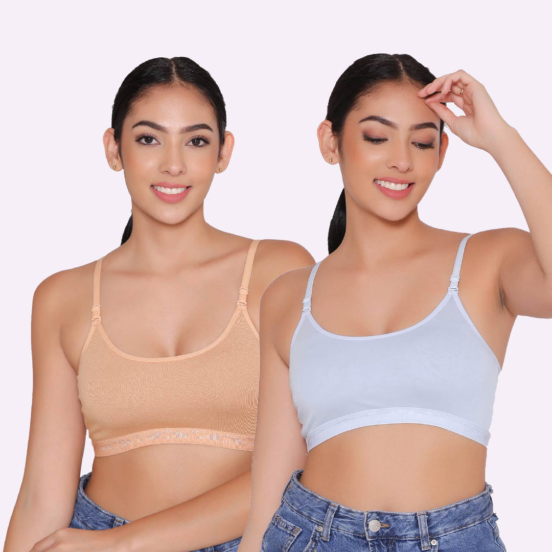 Teenagers Seamless multi-way Bra-Tango Combo of 2