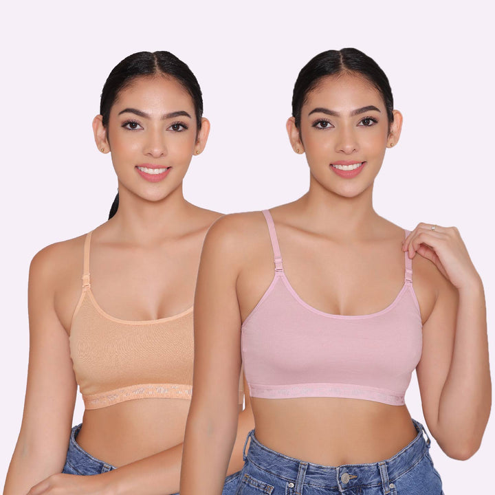 Teenagers Seamless multi-way Bra-Tango Combo of 2