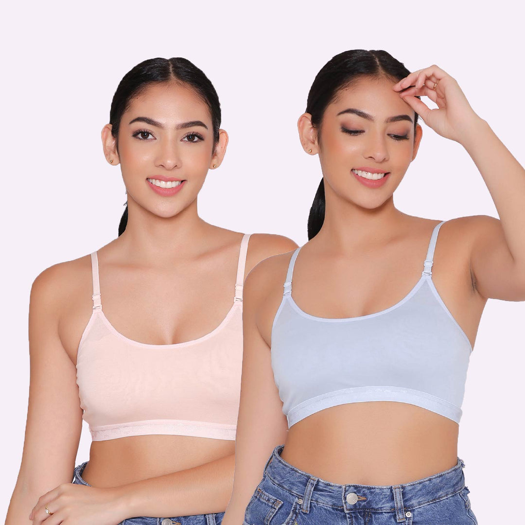 Teenagers Seamless multi-way Bra-Tango Combo of 2