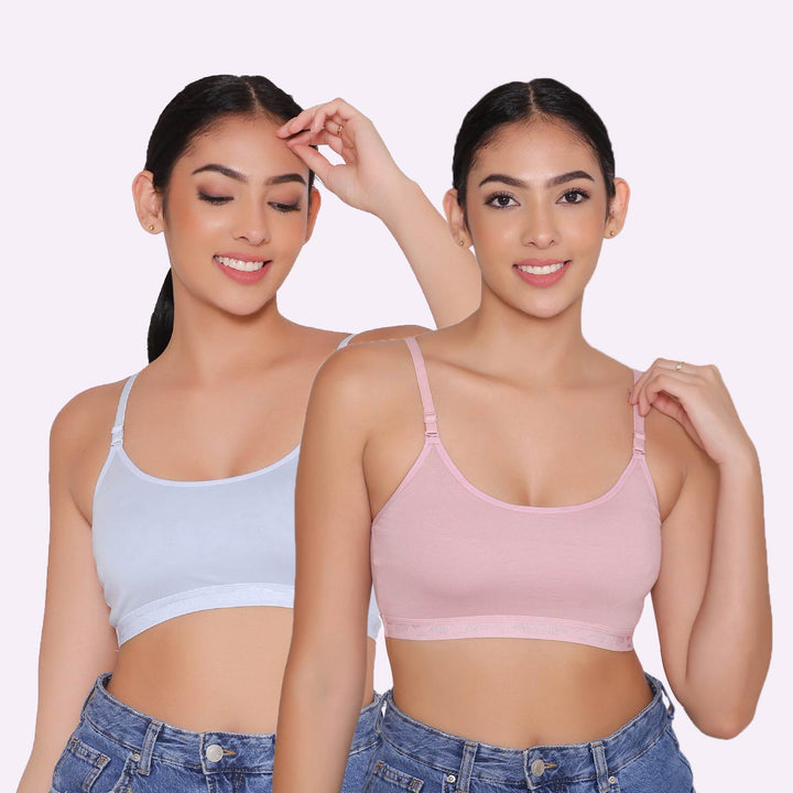 Teenagers Seamless multi-way Bra-Tango Combo of 2
