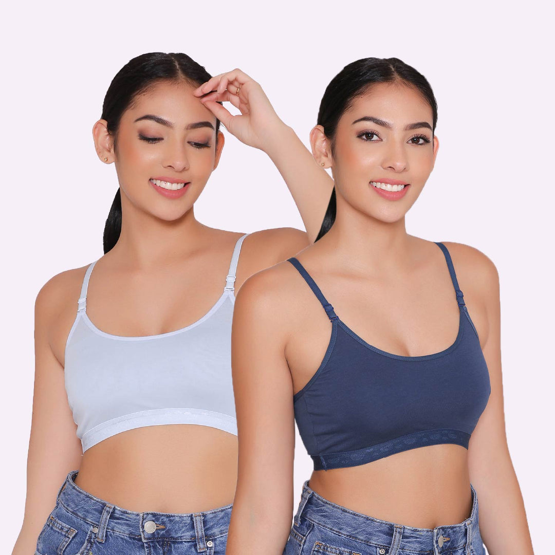 Teenagers Seamless multi-way Bra-Tango Combo of 2