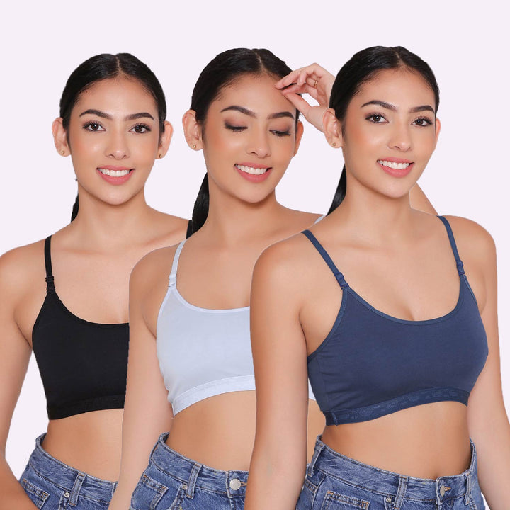 Teenagers Seamless multi-way Bra-Tango Combo of 3