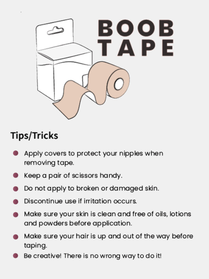 Body tape and 5 Disposable nipple pasties