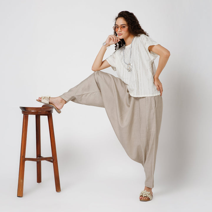 Beige Harem Pant