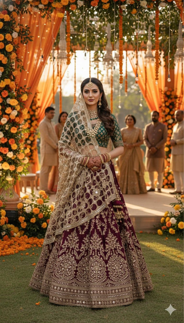 Trending Sheesh mirror dupatta