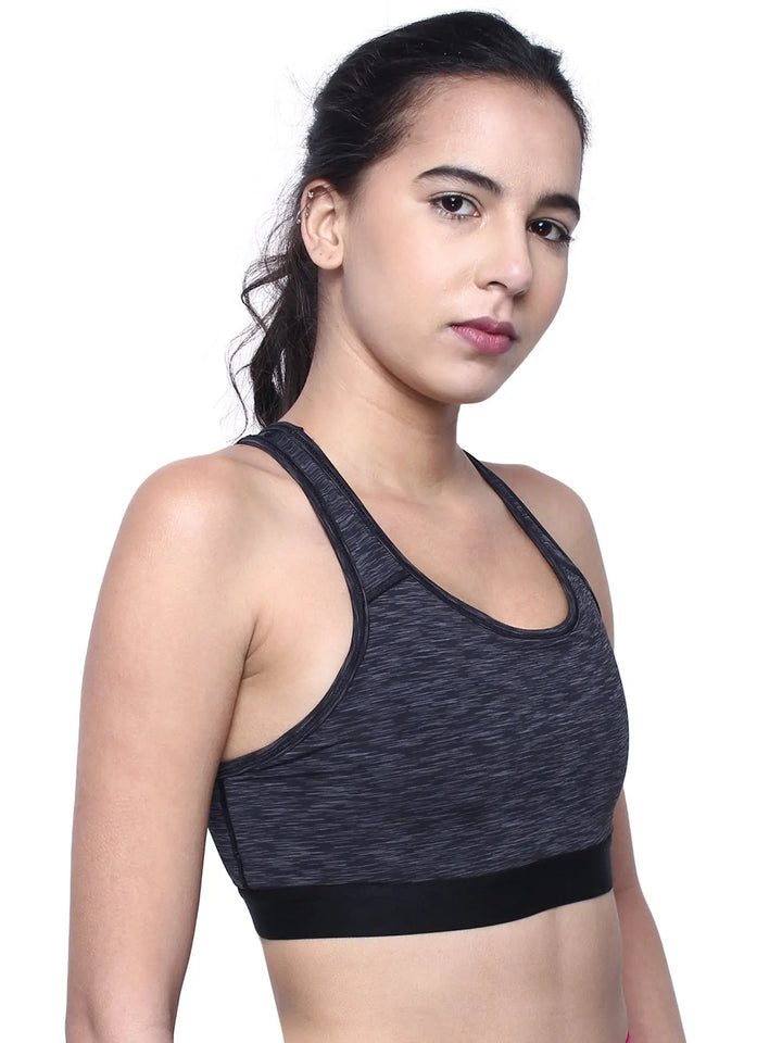 Women's Medium Impact Lightly Padded Sports Bra for Gym,Running, Yoga, Workout-KATE