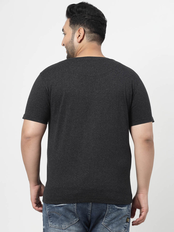 Plus Size GREY COTTON T-SHIRT