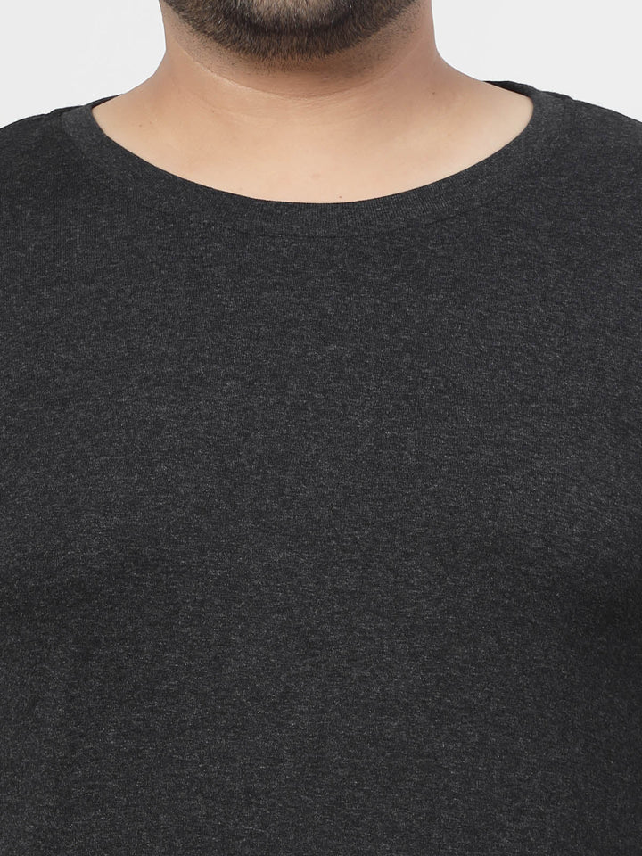 Plus Size GREY COTTON T-SHIRT