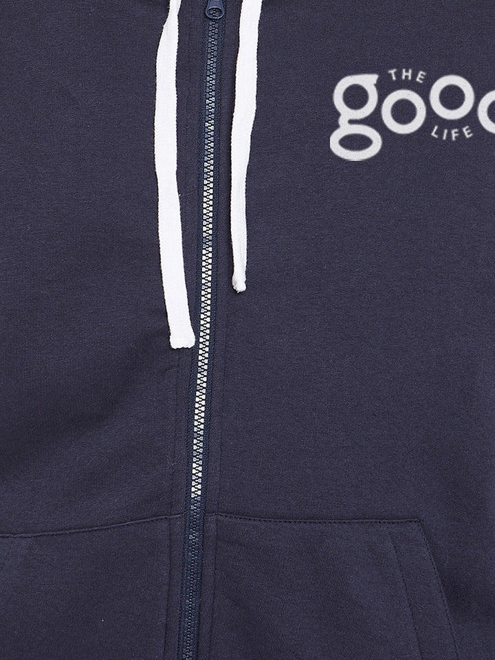 Solid Stylish Full Sleeve Hooded Casual Sweatshirt