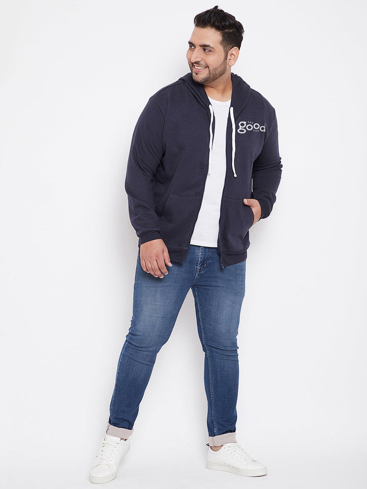 Solid Stylish Full Sleeve Hooded Casual Sweatshirt