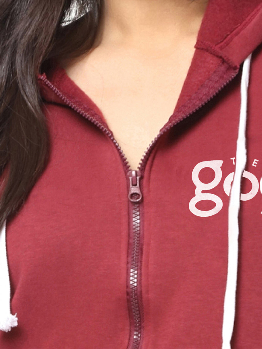 Typographic Sweatshirt With Hood