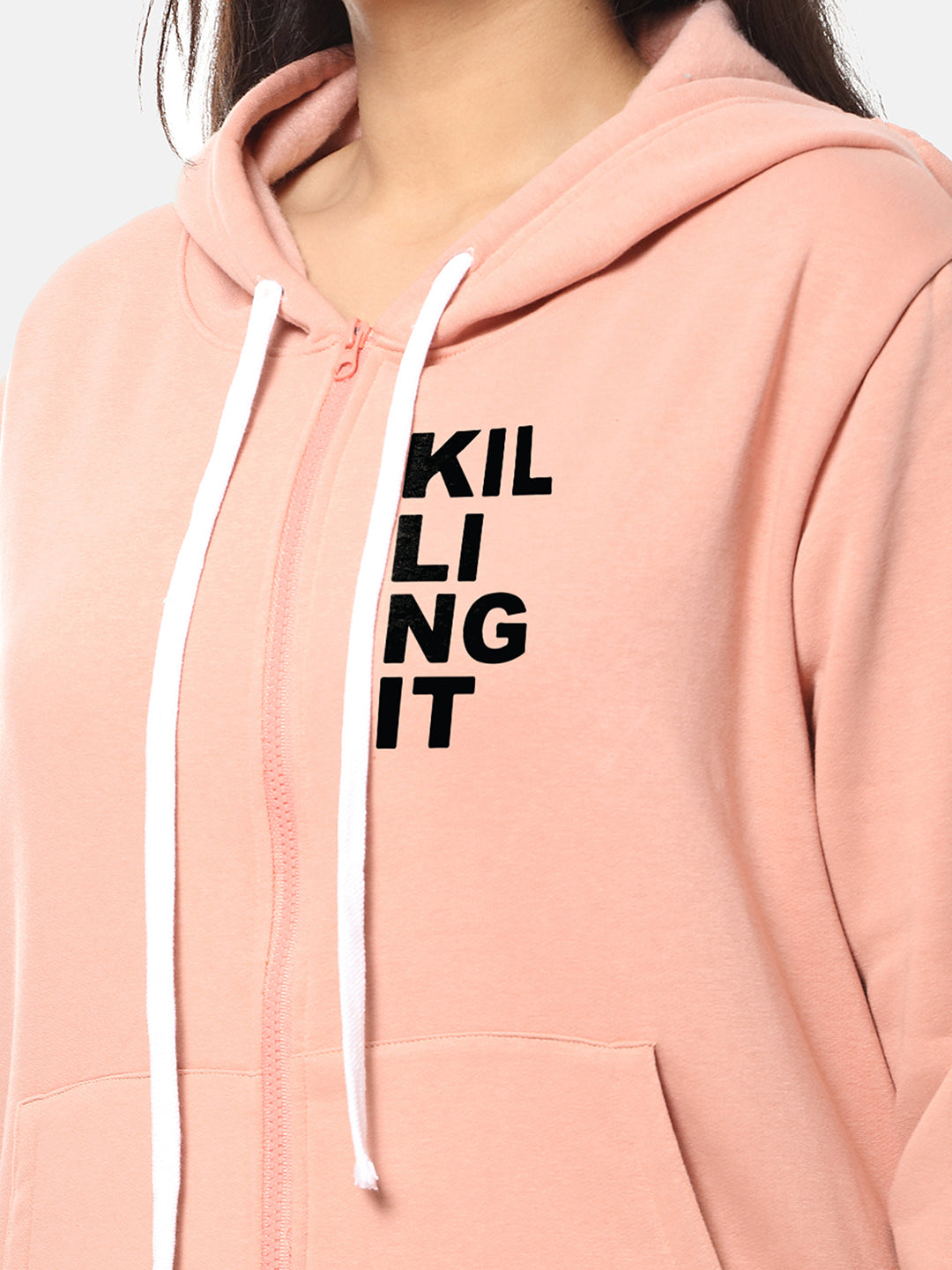 Printed Stylish Casual Hooded Sweatshirt