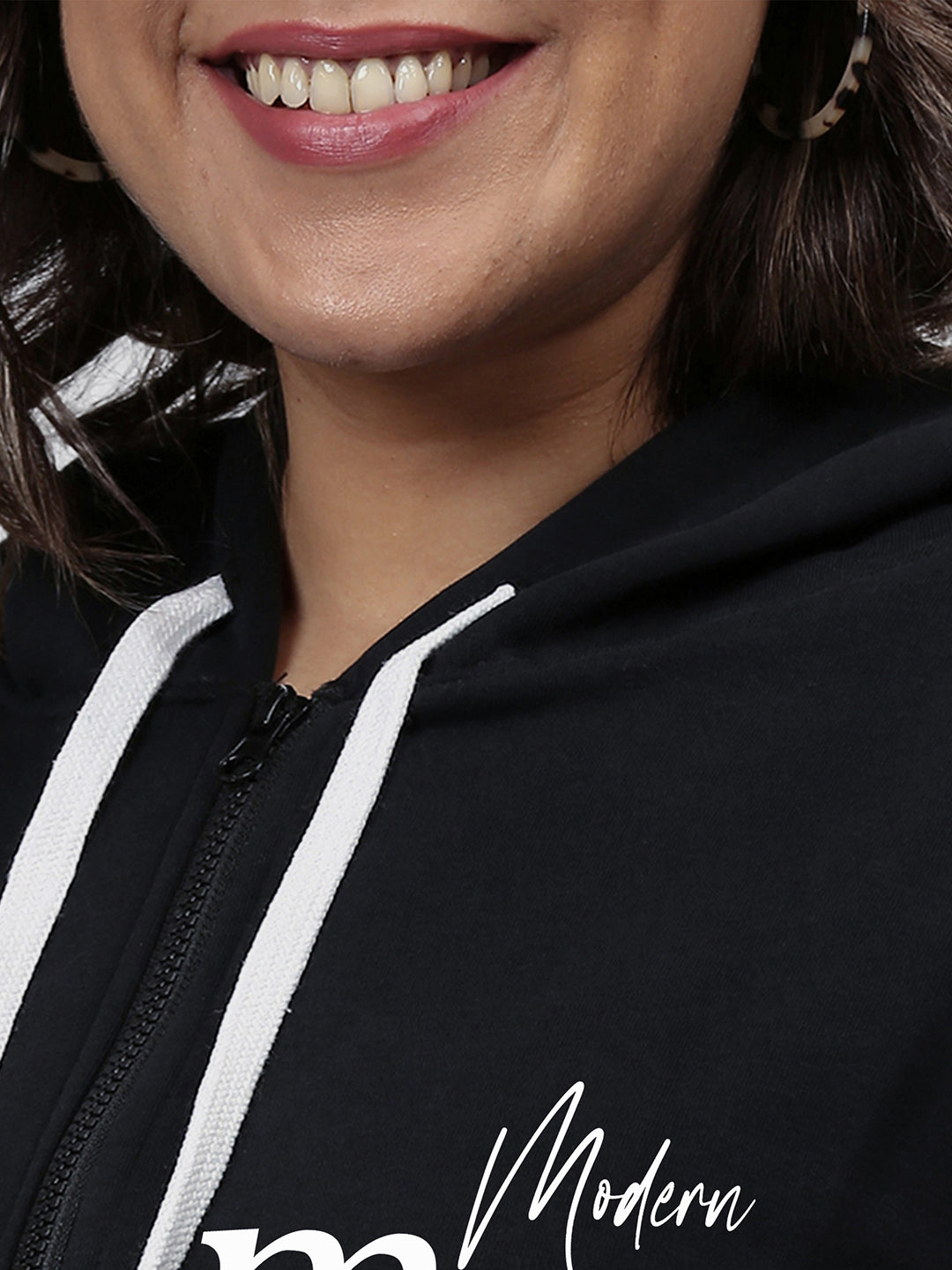 Typographic Sweatshirt With Hood