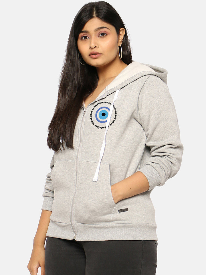 Typographic Sweatshirt With Hood