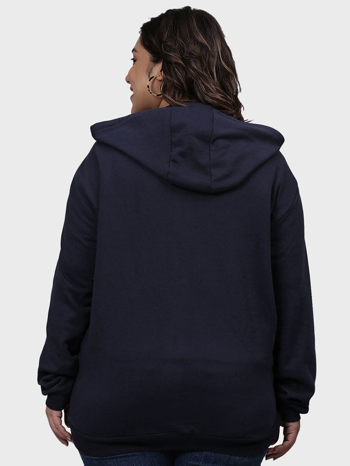 Typographic Sweatshirt With Hood