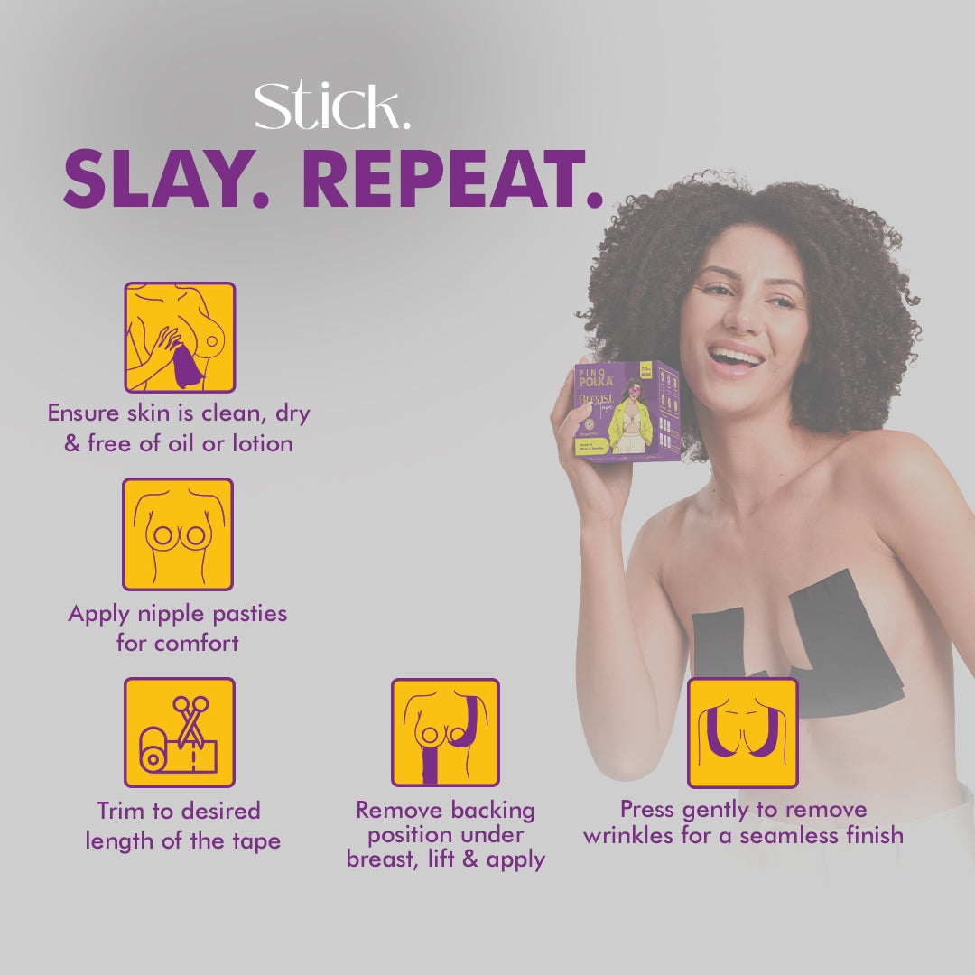 Breast Tape (Free 5 pairs of Nipple Pasties)