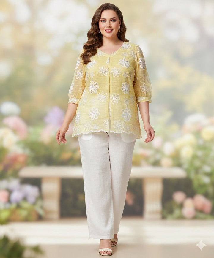 Parfait Pluss embroidered top