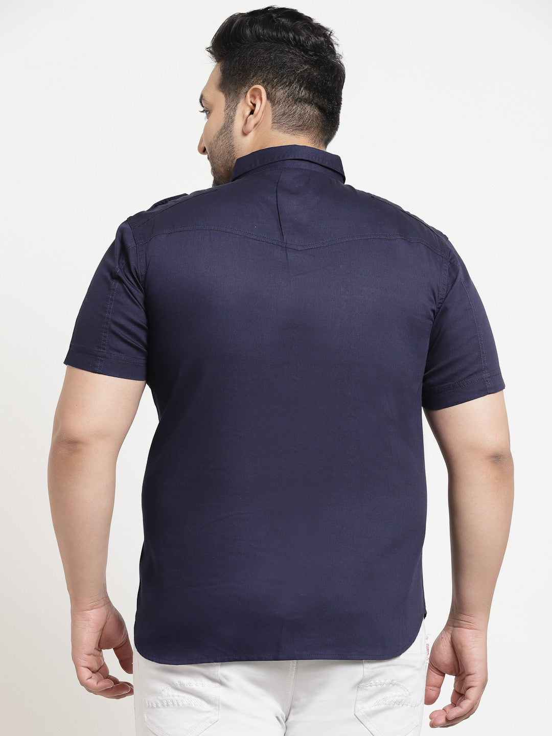 Plus Size Men Cargo Casual Shirt